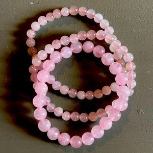 Rose quartz natural bracelets 3